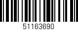 Código de barras (EAN, GTIN, SKU, ISBN): '51163690'