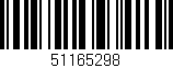 Código de barras (EAN, GTIN, SKU, ISBN): '51165298'