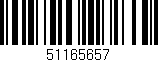 Código de barras (EAN, GTIN, SKU, ISBN): '51165657'
