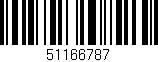 Código de barras (EAN, GTIN, SKU, ISBN): '51166787'