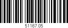Código de barras (EAN, GTIN, SKU, ISBN): '51167.05'