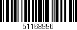 Código de barras (EAN, GTIN, SKU, ISBN): '51168996'