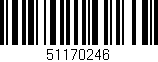 Código de barras (EAN, GTIN, SKU, ISBN): '51170246'