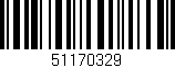 Código de barras (EAN, GTIN, SKU, ISBN): '51170329'