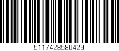Código de barras (EAN, GTIN, SKU, ISBN): '5117428580429'