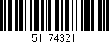 Código de barras (EAN, GTIN, SKU, ISBN): '51174321'