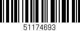 Código de barras (EAN, GTIN, SKU, ISBN): '51174693'