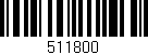 Código de barras (EAN, GTIN, SKU, ISBN): '511800'