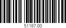 Código de barras (EAN, GTIN, SKU, ISBN): '51187.00'