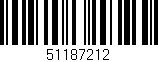 Código de barras (EAN, GTIN, SKU, ISBN): '51187212'