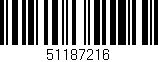 Código de barras (EAN, GTIN, SKU, ISBN): '51187216'