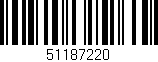 Código de barras (EAN, GTIN, SKU, ISBN): '51187220'