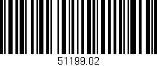 Código de barras (EAN, GTIN, SKU, ISBN): '51199.02'