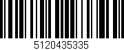 Código de barras (EAN, GTIN, SKU, ISBN): '5120435335'