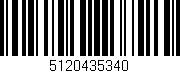 Código de barras (EAN, GTIN, SKU, ISBN): '5120435340'