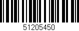 Código de barras (EAN, GTIN, SKU, ISBN): '51205450'
