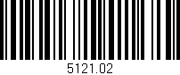 Código de barras (EAN, GTIN, SKU, ISBN): '5121.02'