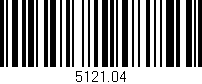 Código de barras (EAN, GTIN, SKU, ISBN): '5121.04'