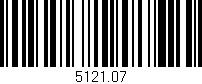 Código de barras (EAN, GTIN, SKU, ISBN): '5121.07'