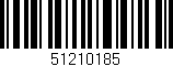 Código de barras (EAN, GTIN, SKU, ISBN): '51210185'