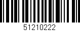 Código de barras (EAN, GTIN, SKU, ISBN): '51210222'