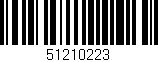 Código de barras (EAN, GTIN, SKU, ISBN): '51210223'