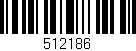 Código de barras (EAN, GTIN, SKU, ISBN): '512186'