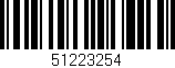 Código de barras (EAN, GTIN, SKU, ISBN): '51223254'