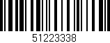 Código de barras (EAN, GTIN, SKU, ISBN): '51223338'