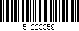 Código de barras (EAN, GTIN, SKU, ISBN): '51223359'