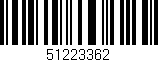 Código de barras (EAN, GTIN, SKU, ISBN): '51223362'