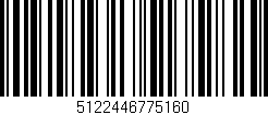 Código de barras (EAN, GTIN, SKU, ISBN): '5122446775160'