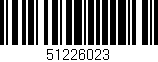 Código de barras (EAN, GTIN, SKU, ISBN): '51226023'