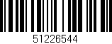 Código de barras (EAN, GTIN, SKU, ISBN): '51226544'
