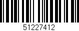 Código de barras (EAN, GTIN, SKU, ISBN): '51227412'