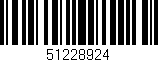 Código de barras (EAN, GTIN, SKU, ISBN): '51228924'