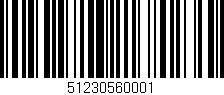 Código de barras (EAN, GTIN, SKU, ISBN): '51230560001'