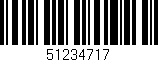 Código de barras (EAN, GTIN, SKU, ISBN): '51234717'