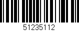 Código de barras (EAN, GTIN, SKU, ISBN): '51235112'