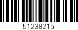 Código de barras (EAN, GTIN, SKU, ISBN): '51238215'