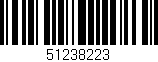 Código de barras (EAN, GTIN, SKU, ISBN): '51238223'