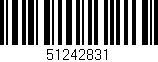 Código de barras (EAN, GTIN, SKU, ISBN): '51242831'