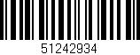 Código de barras (EAN, GTIN, SKU, ISBN): '51242934'