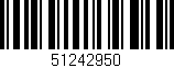 Código de barras (EAN, GTIN, SKU, ISBN): '51242950'