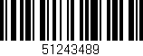 Código de barras (EAN, GTIN, SKU, ISBN): '51243489'