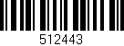 Código de barras (EAN, GTIN, SKU, ISBN): '512443'