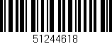 Código de barras (EAN, GTIN, SKU, ISBN): '51244618'