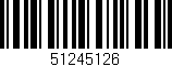 Código de barras (EAN, GTIN, SKU, ISBN): '51245126'