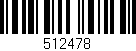 Código de barras (EAN, GTIN, SKU, ISBN): '512478'