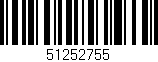 Código de barras (EAN, GTIN, SKU, ISBN): '51252755'